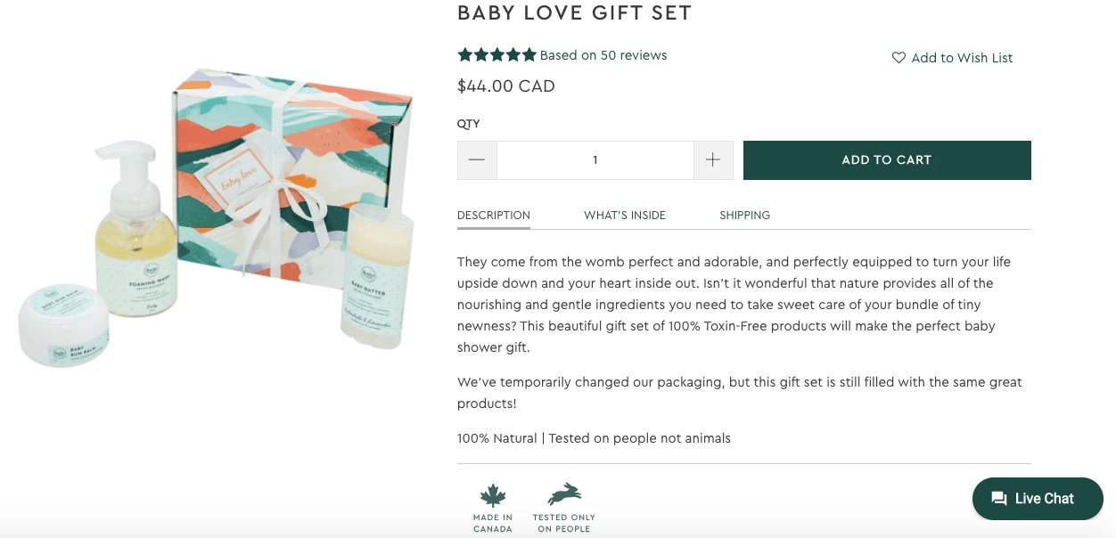 Rocky Mountain Soap電子商務產品頁 Rocky Mountain Soap電子商務產品頁